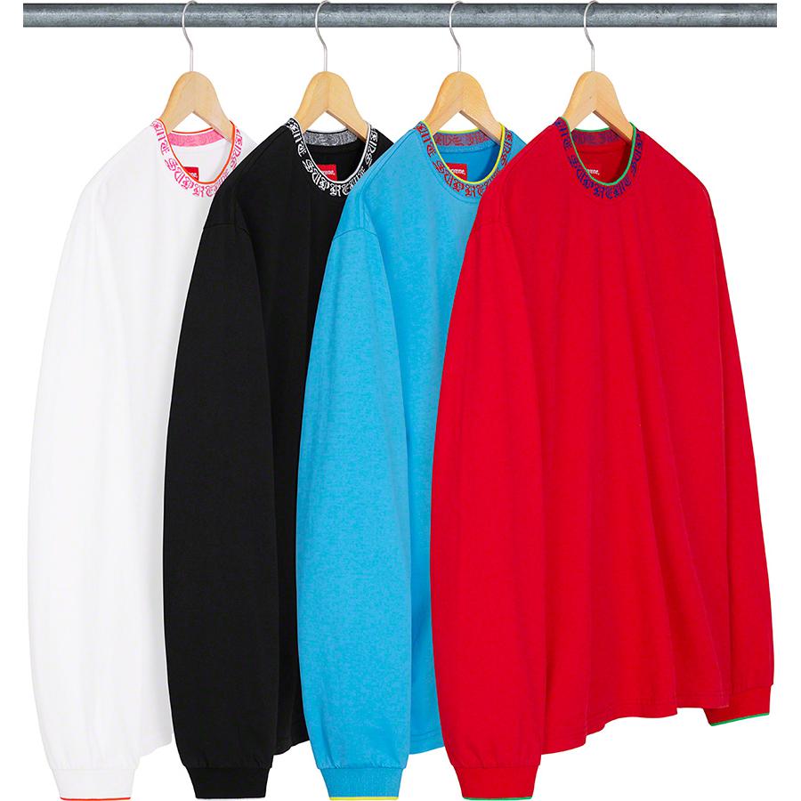 Supreme Old English Collar Logo L S Top releasing on Week 5 for spring summer 21