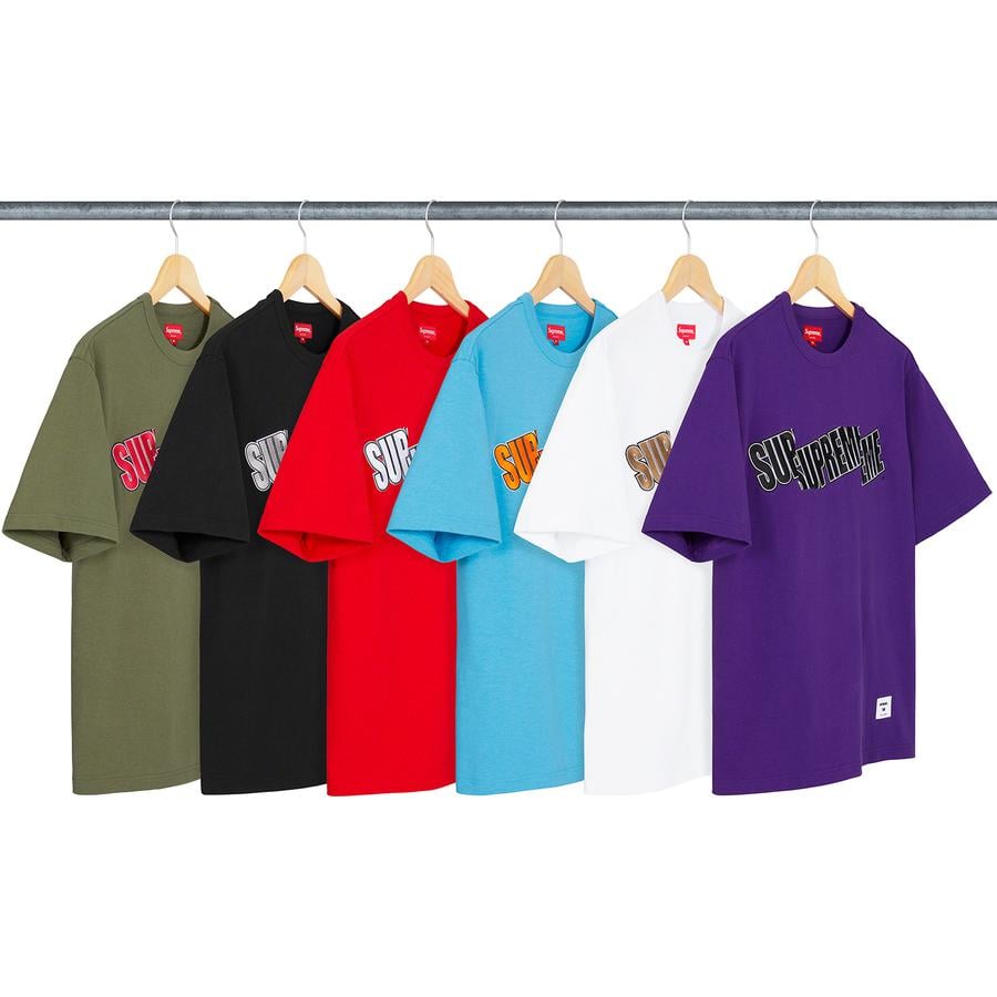 Supreme cut logo s/s top olive XL