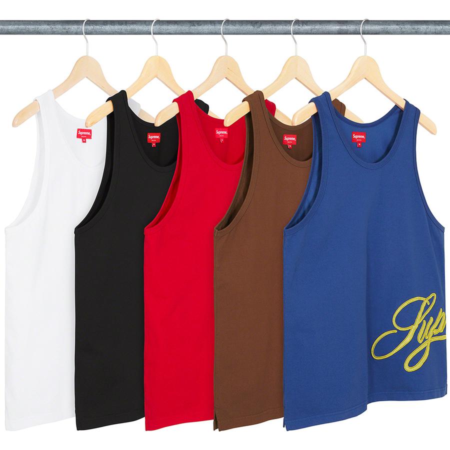 Supreme Mesh Script Tank Top for spring summer 21 season