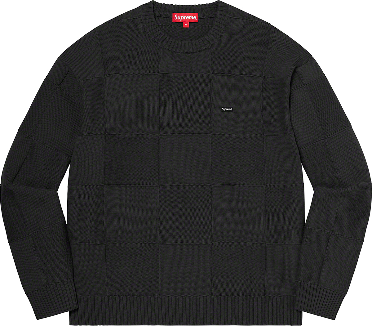 Tonal Checkerboard Small Box Sweater - spring summer 2021 - Supreme