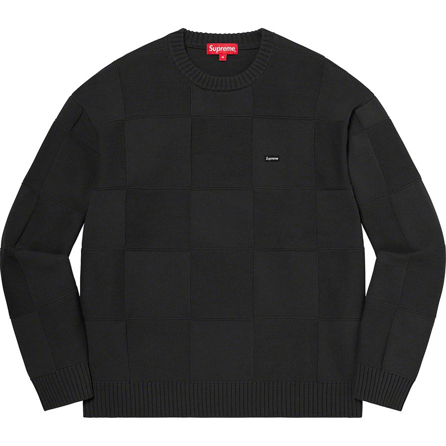 Details on Tonal Checkerboard Small Box Sweater  from spring summer
                                                    2021 (Price is $138)