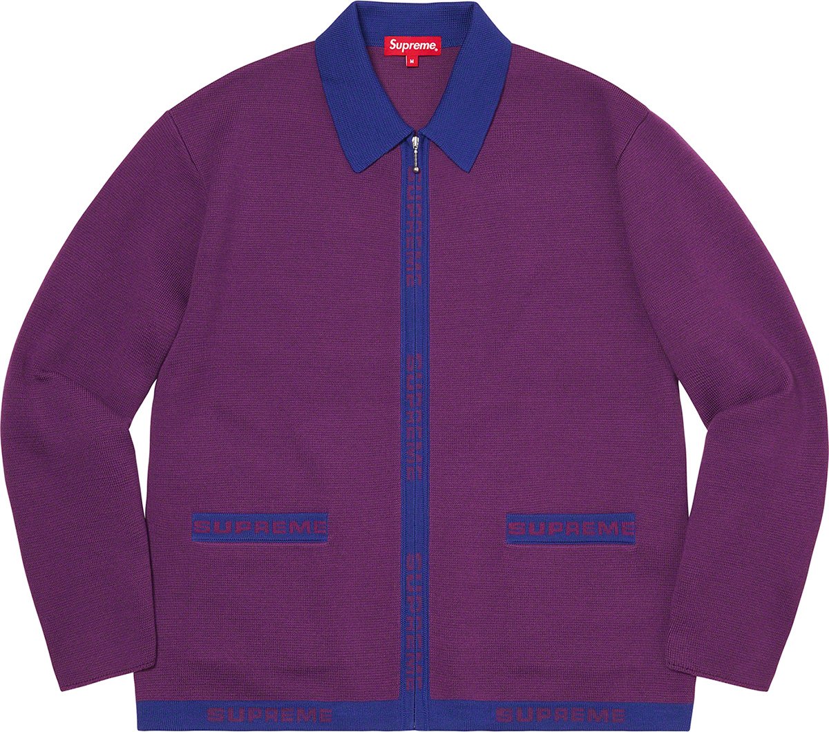 Logo Trim Zip Up Cardigan - spring summer 2021 - Supreme