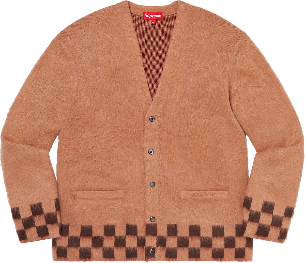 Supreme Brushed Checkerboard Cardigan L-