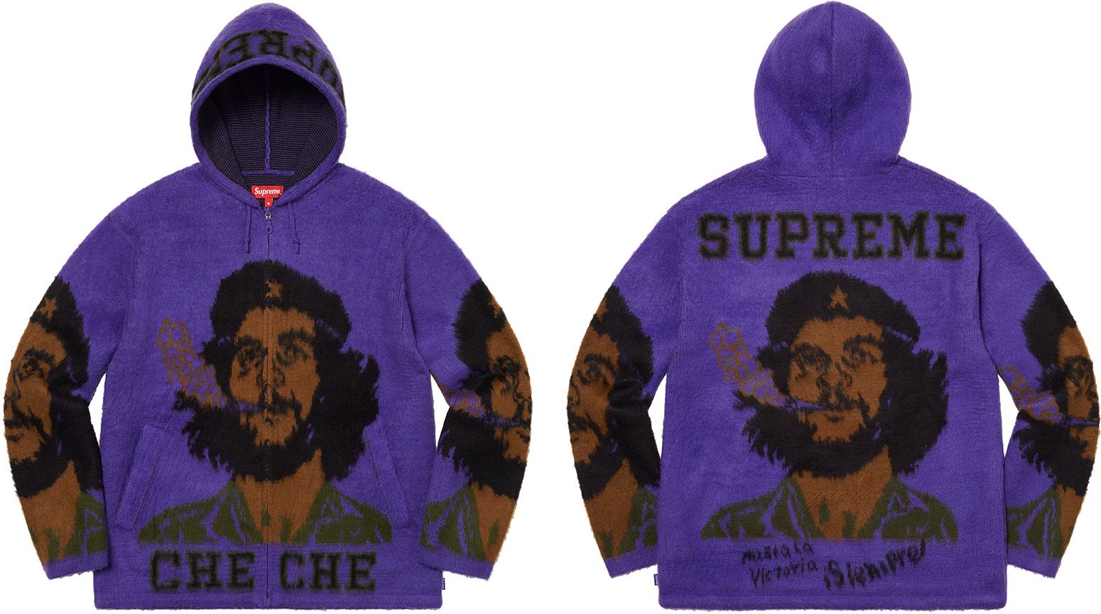 Che Hooded Zip Up Sweater - Supreme Community