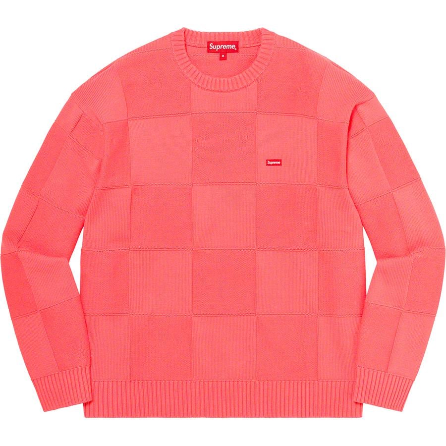 Details on Tonal Checkerboard Small Box Sweater  from spring summer 2021 (Price is $138)