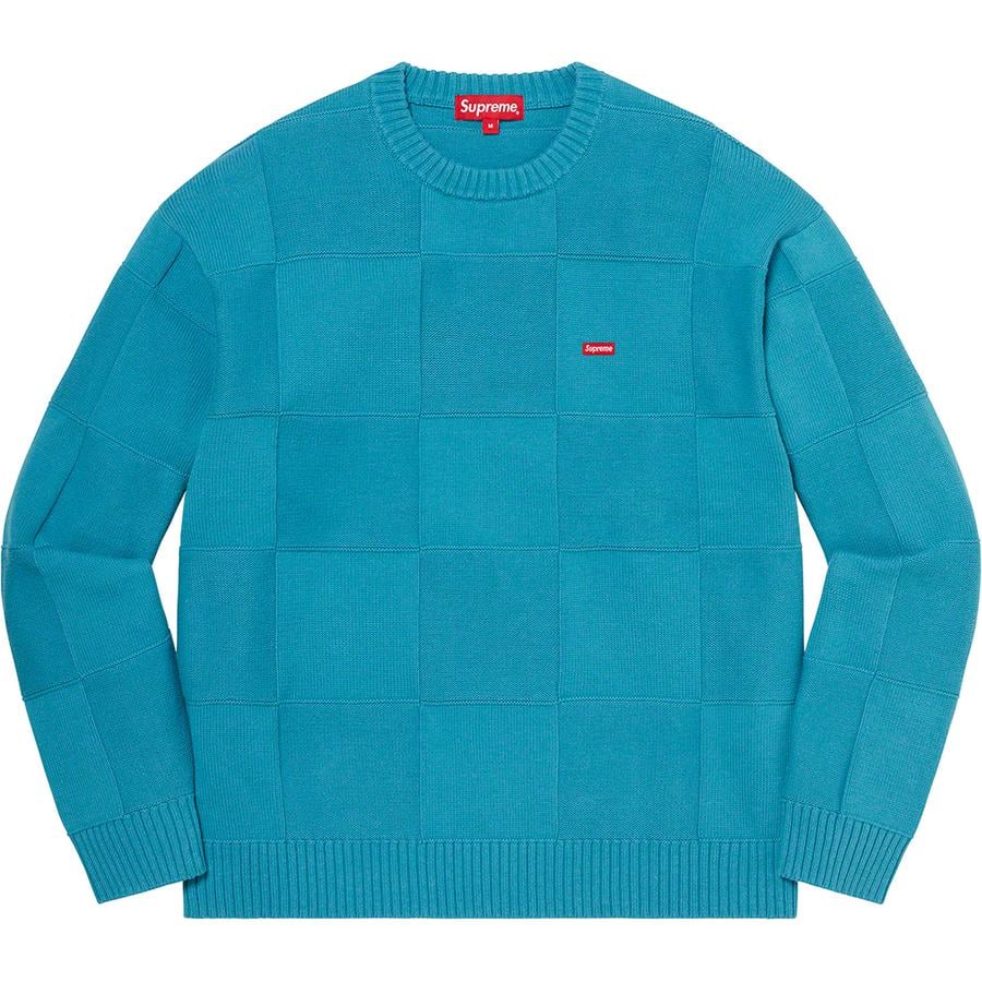 Tonal Checkerboard Small Box Sweater - spring summer 2021 - Supreme Tonal Checkerboard Small Box Sweater - spring summer 2021 - Supreme