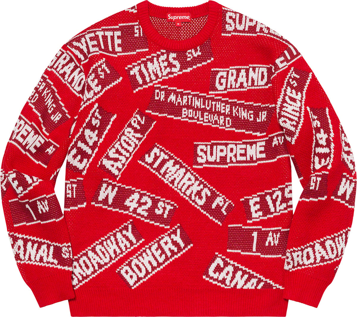 (XL)Supreme Street Signs Sweater