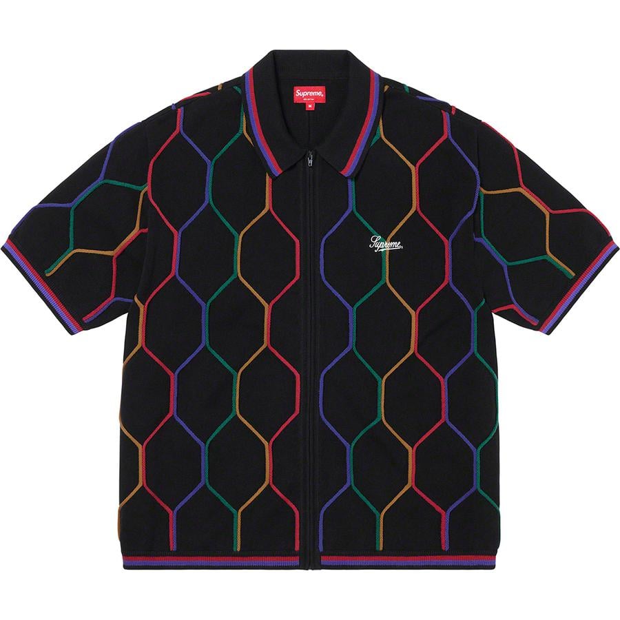 Supreme Hex Zip Up Polo (SS21) - $128