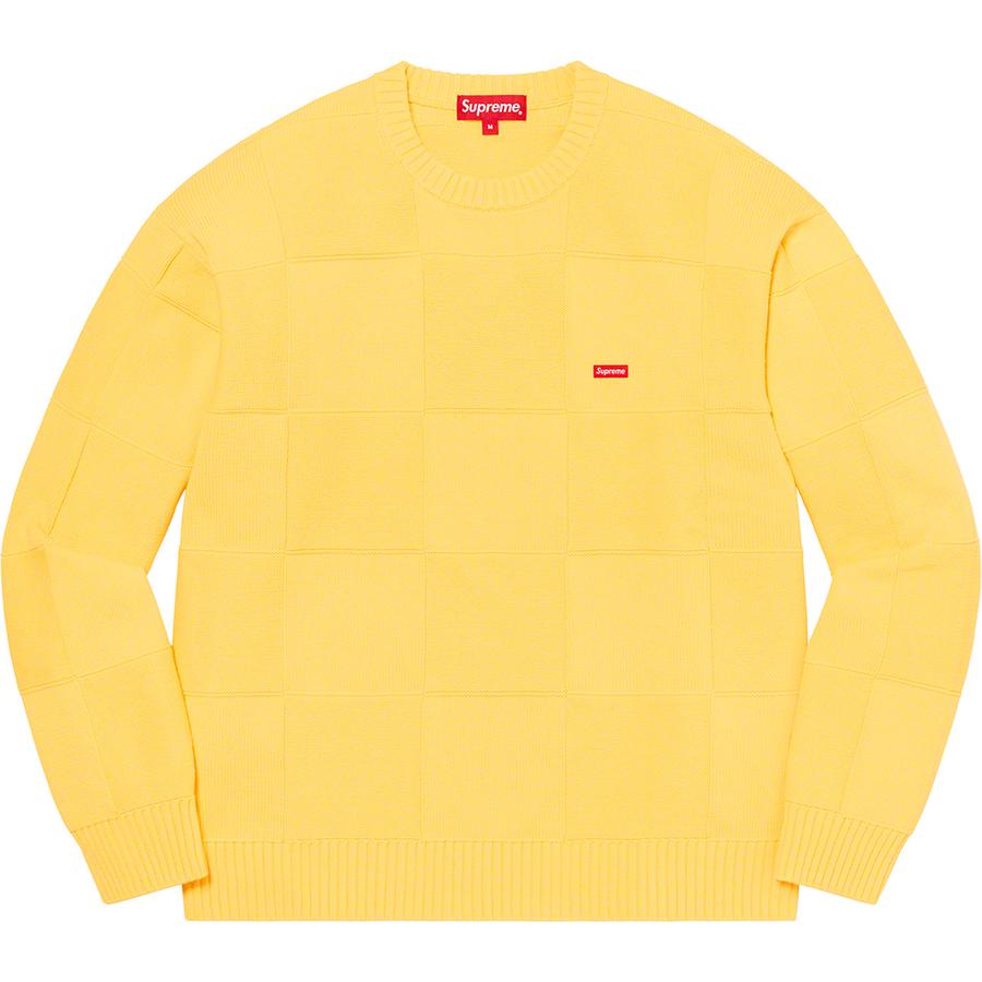 Tonal Checkerboard Small Box Sweater - spring summer 2021 - Supreme Tonal Checkerboard Small Box Sweater - spring summer 2021 - Supreme