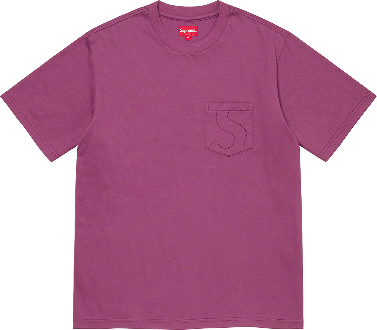 Laser Cut S Logo Pocket Tee - spring summer 2021 - Supreme