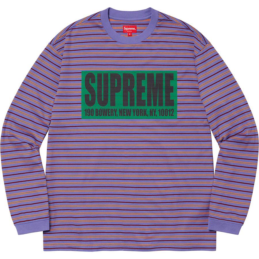 Supreme Thin Stripe L S Top (SS21) - $98