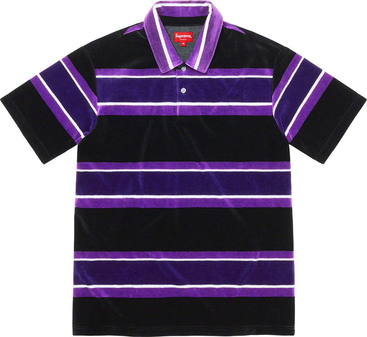 Stripe Velour Polo - spring summer 2021 - Supreme