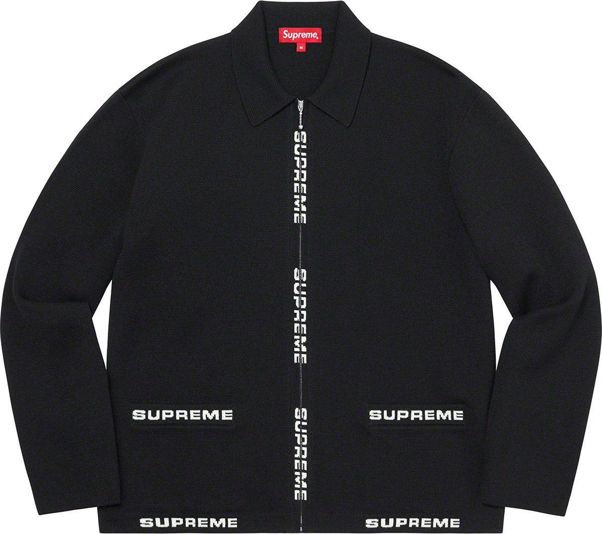 Logo Trim Zip Up Cardigan - spring summer 2021 - Supreme