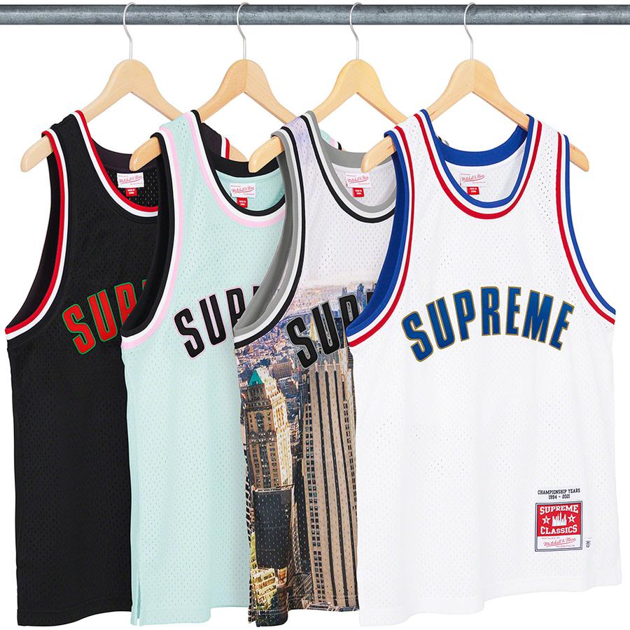 Details on Supreme Mitchell & NessBasketball Jersey  from spring summer
                                                    2021 (Price is $158)