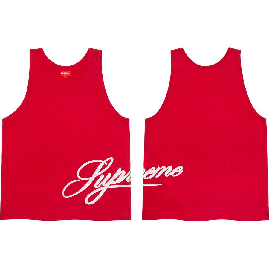 Mesh Script Tank Top - spring summer 2021 - Supreme