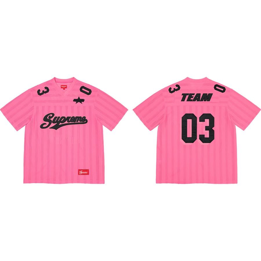 Supreme Mesh Stripe Football Jersey