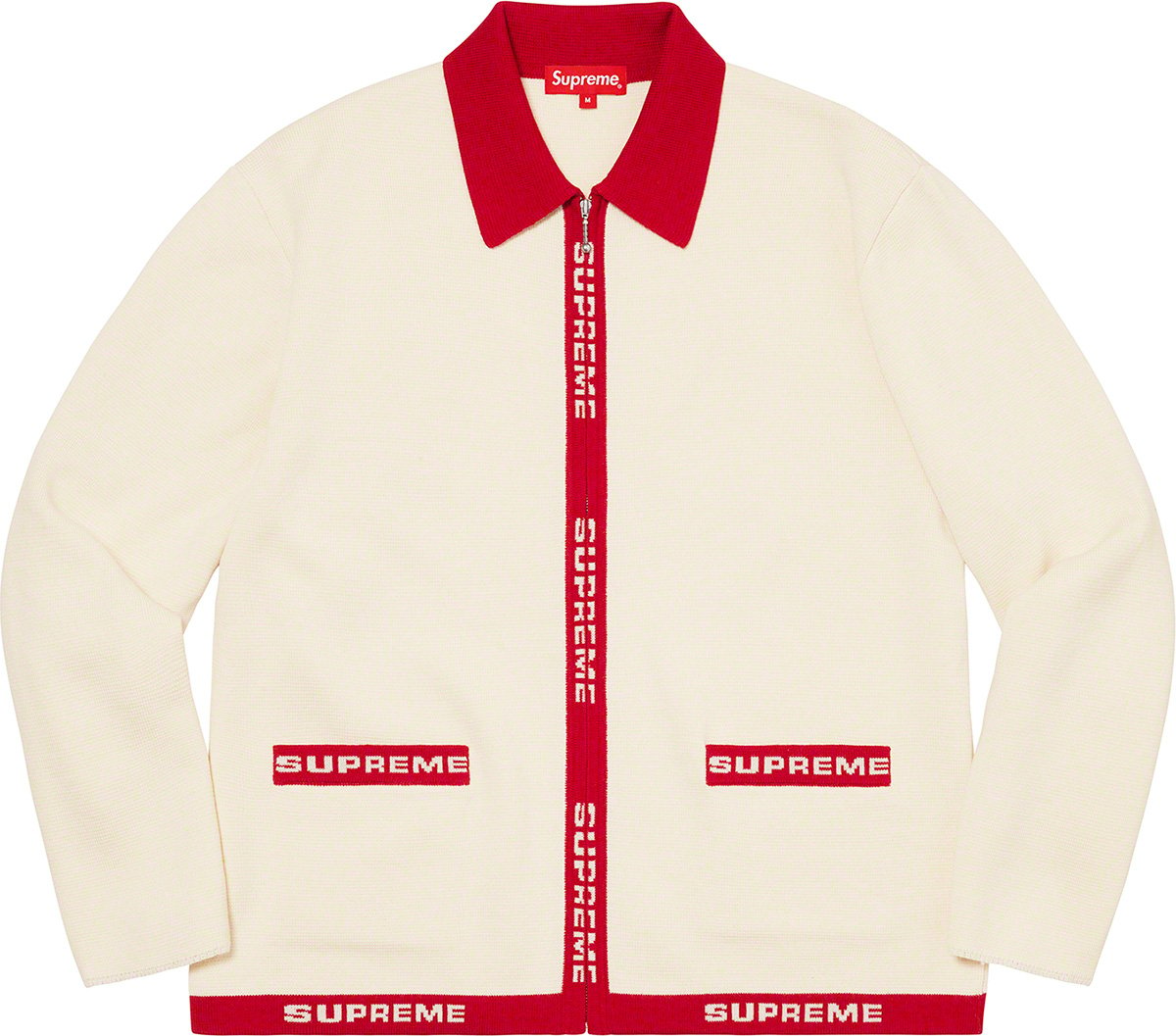 Logo Trim Zip Up Cardigan - spring summer 2021 - Supreme