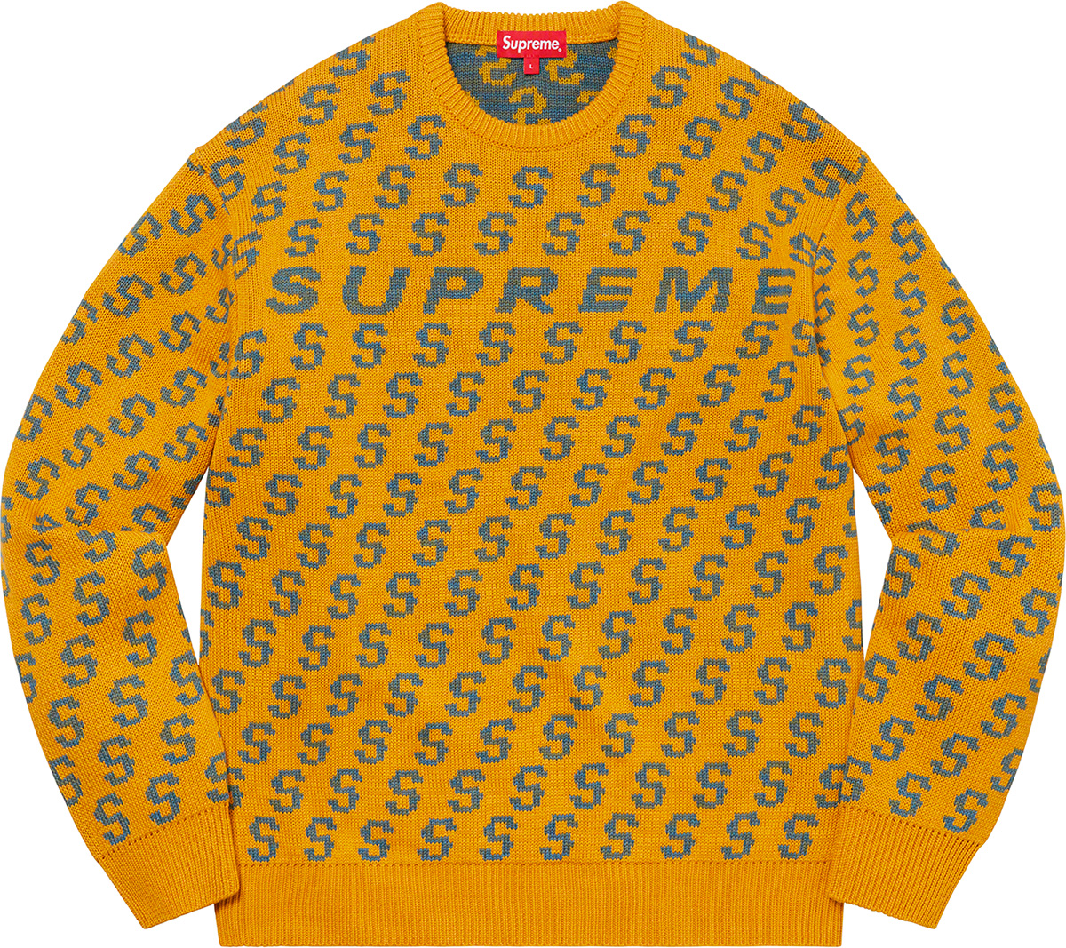Supreme logo repeat sweater M 美品 - dermaviridis.net