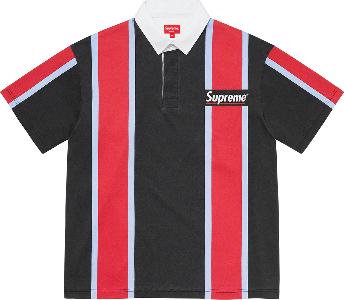supreme  2021ss stripe s/s Rugby M