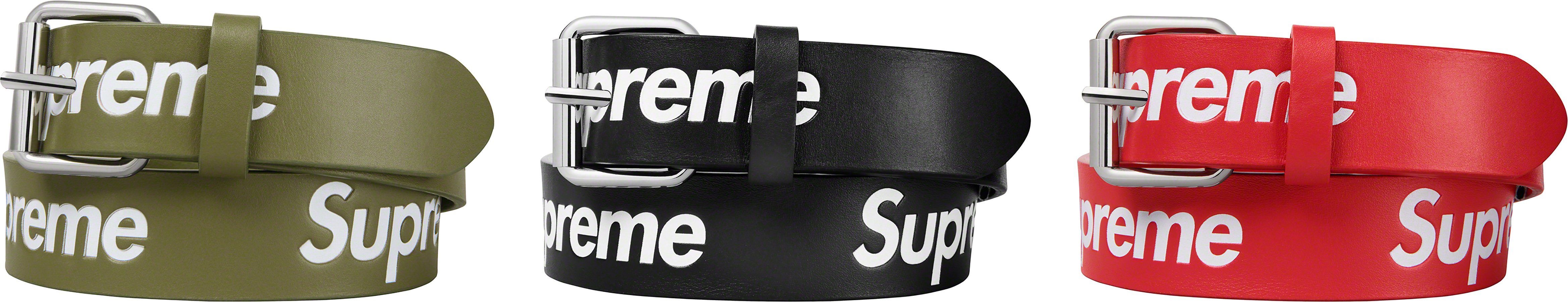 大特価新品 Supreme Repeat Leather Belt 