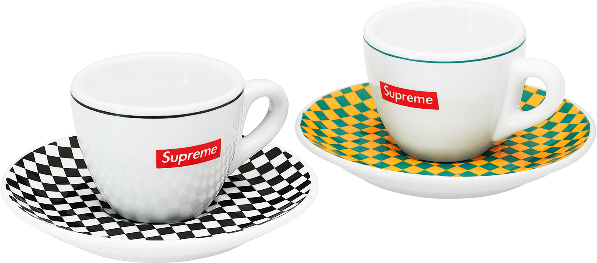 Supreme®/IPA Porcellane Aosta Espresso Set (Set of 2) - Supreme 