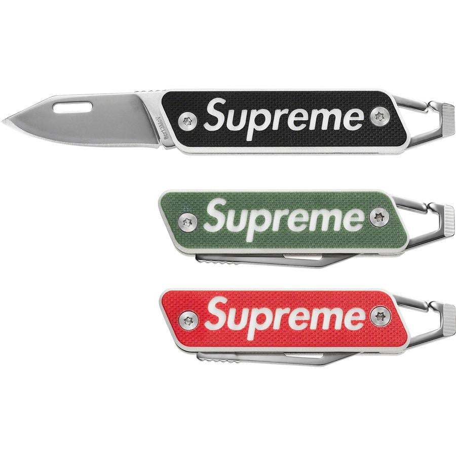 Details on Supreme TRUE Modern Keychain Knife from spring summer
                                            2022 (Price is $28)