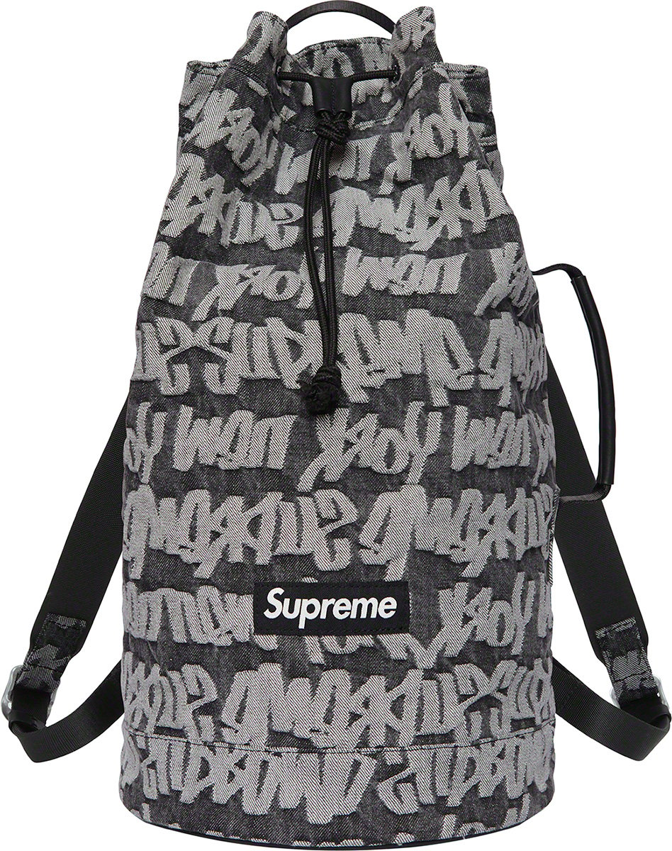 再開困難 Supreme Fat Tip Jacquard Denim Backpack - vinosdorueda.com