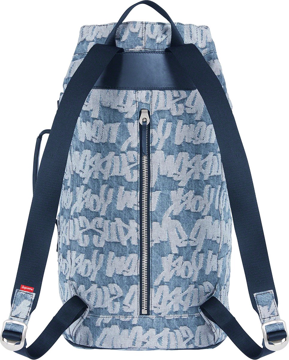 Supreme Fat Tip Jacquard Denim Backpack-