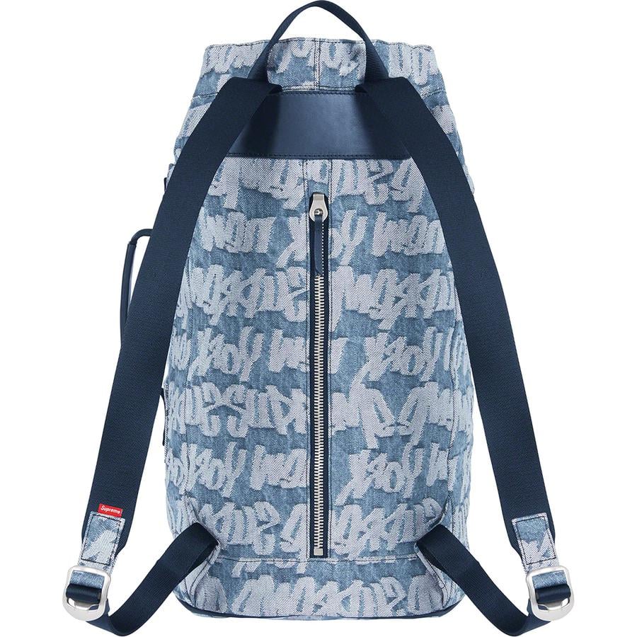 Details on Fat Tip Jacquard Denim Backpack  from spring summer
                                                    2022 (Price is $148)