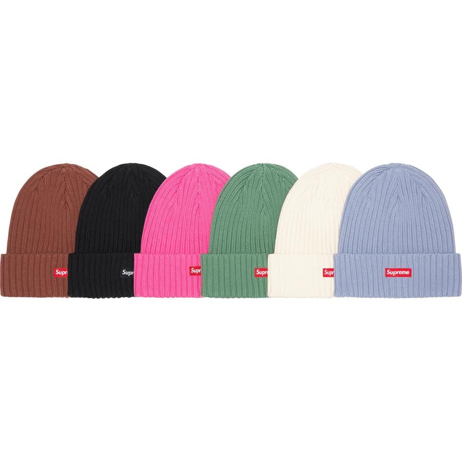 Supreme Overdyed ribbed knit beanie, Pink