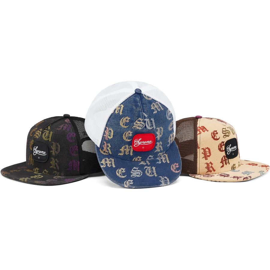 Supreme Gradient Jacquard Denim Mesh Back 5-Panel for spring summer 22 season