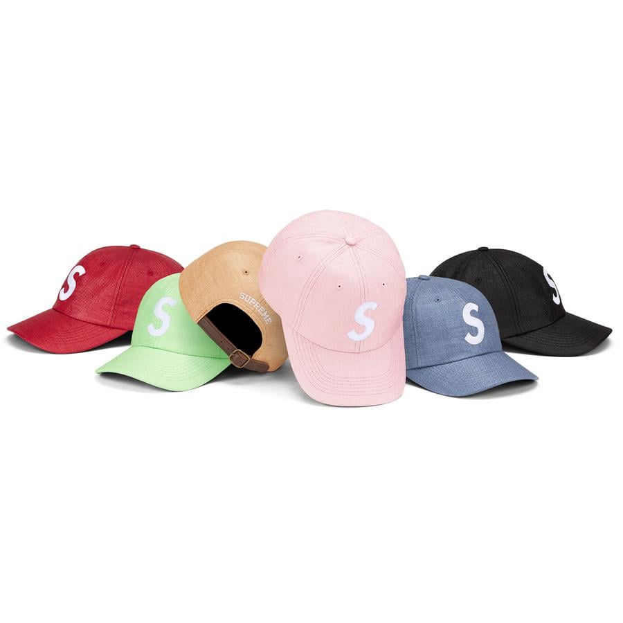 Supreme Raffia S Logo 6-Panel for spring summer 22 season