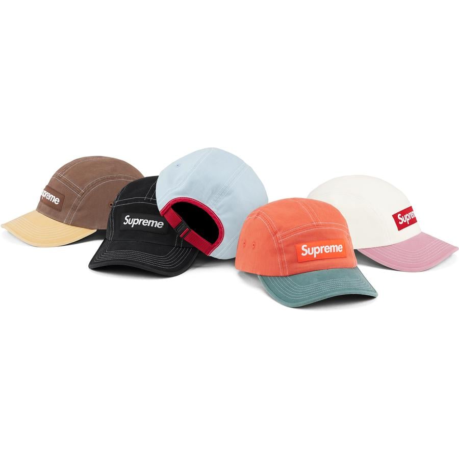 Details on 2-Tone Twill Camp Cap from spring summer 2022 (Price is $48)