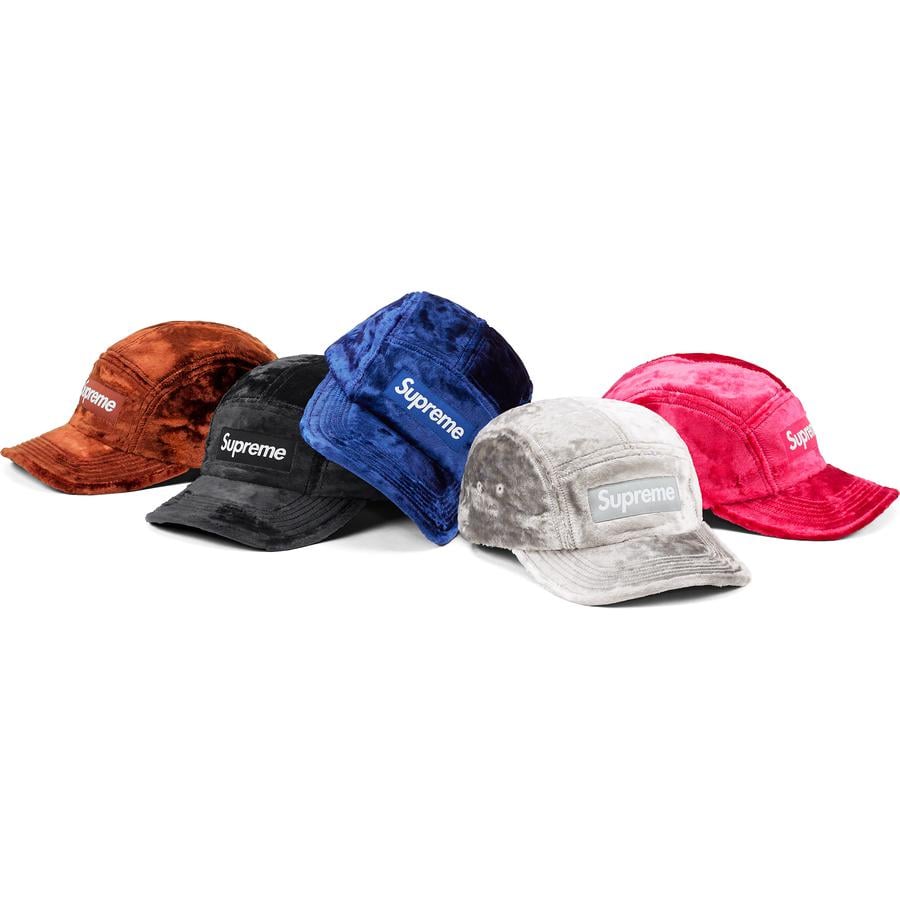 Supreme Crushed Velvet Camp Cap releasing on Week 3 for spring summer 2022