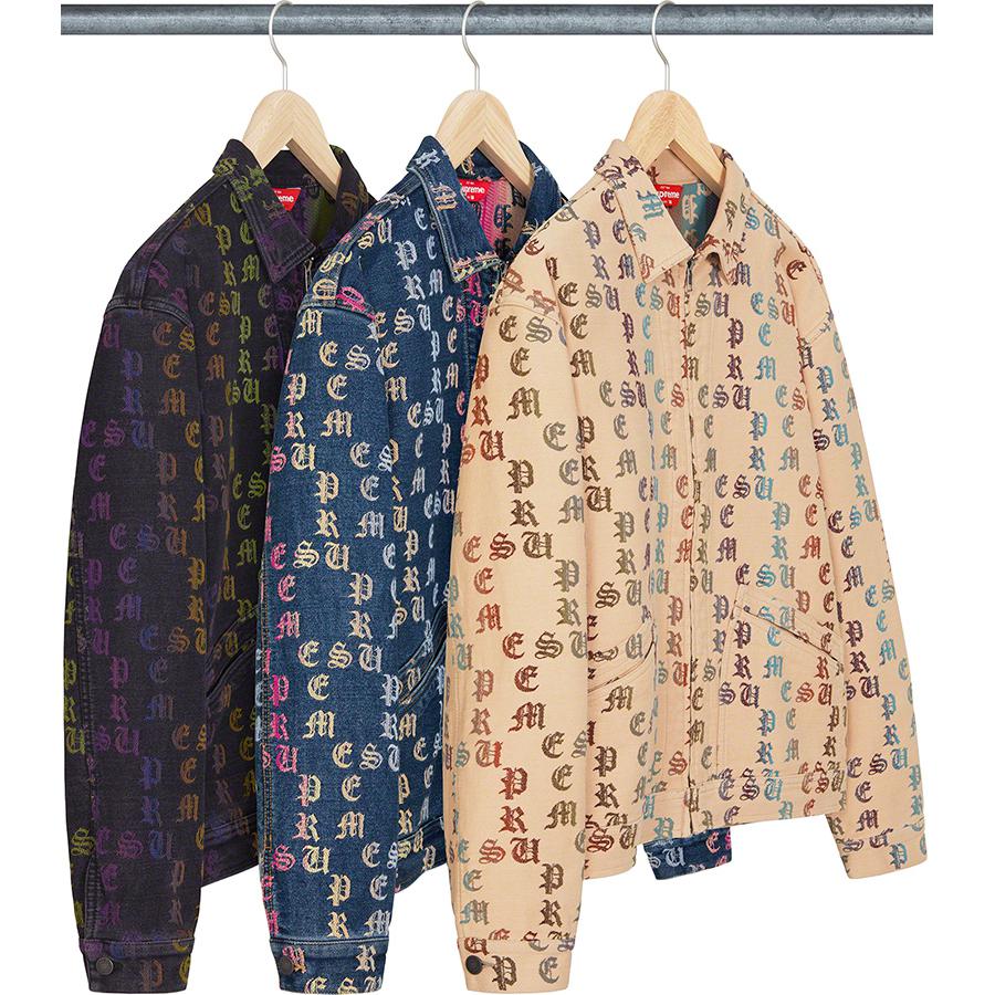 Supreme Gradient Jacquard Denim Work Jacket for spring summer 22 season