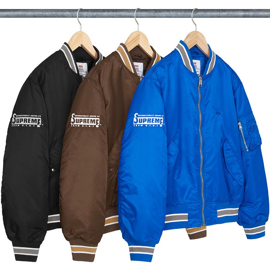 Second To None MA-1 Jacket - spring summer 2022 - Supreme