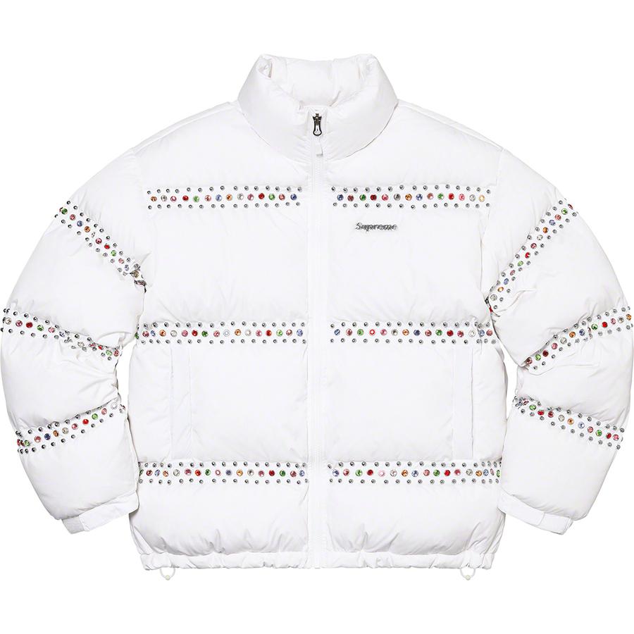Details on Supreme B.B. Simon Studded Puffer Jacket  from spring summer
                                                    2022 (Price is $698)