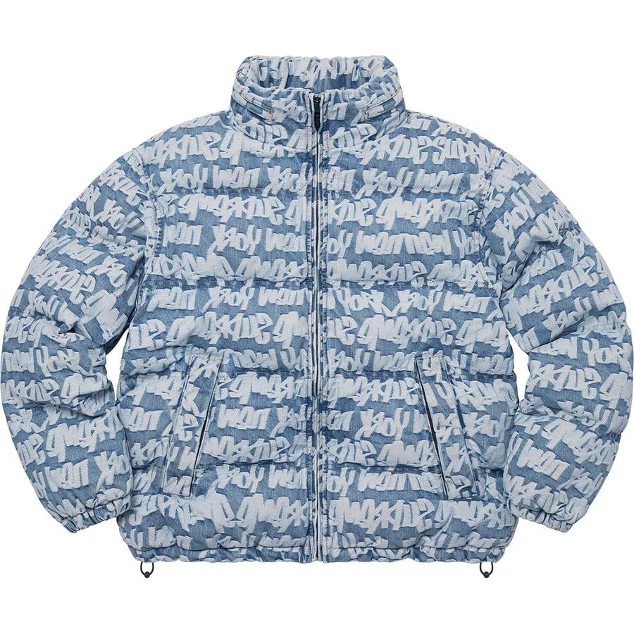 Details on Fat Tip Jacquard Denim Puffer Jacket  from spring summer
                                                    2022 (Price is $348)