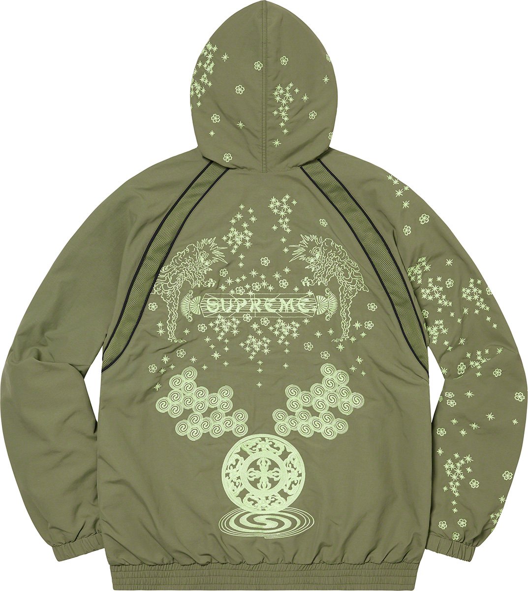 supreme aoi glow in the dark trackjacket