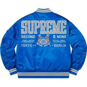 Second To None MA-1 Jacket - Supreme Community