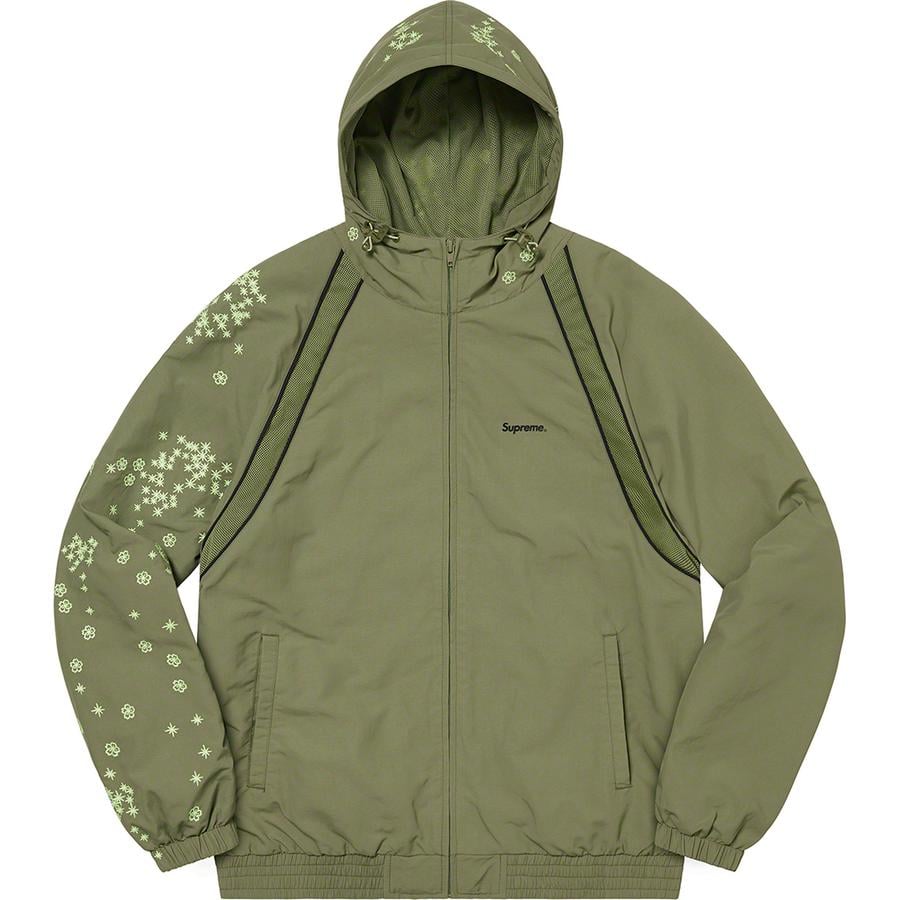 Details on AOI Glow-in-the-Dark Track Jacket  from spring summer 2022 (Price is $188)