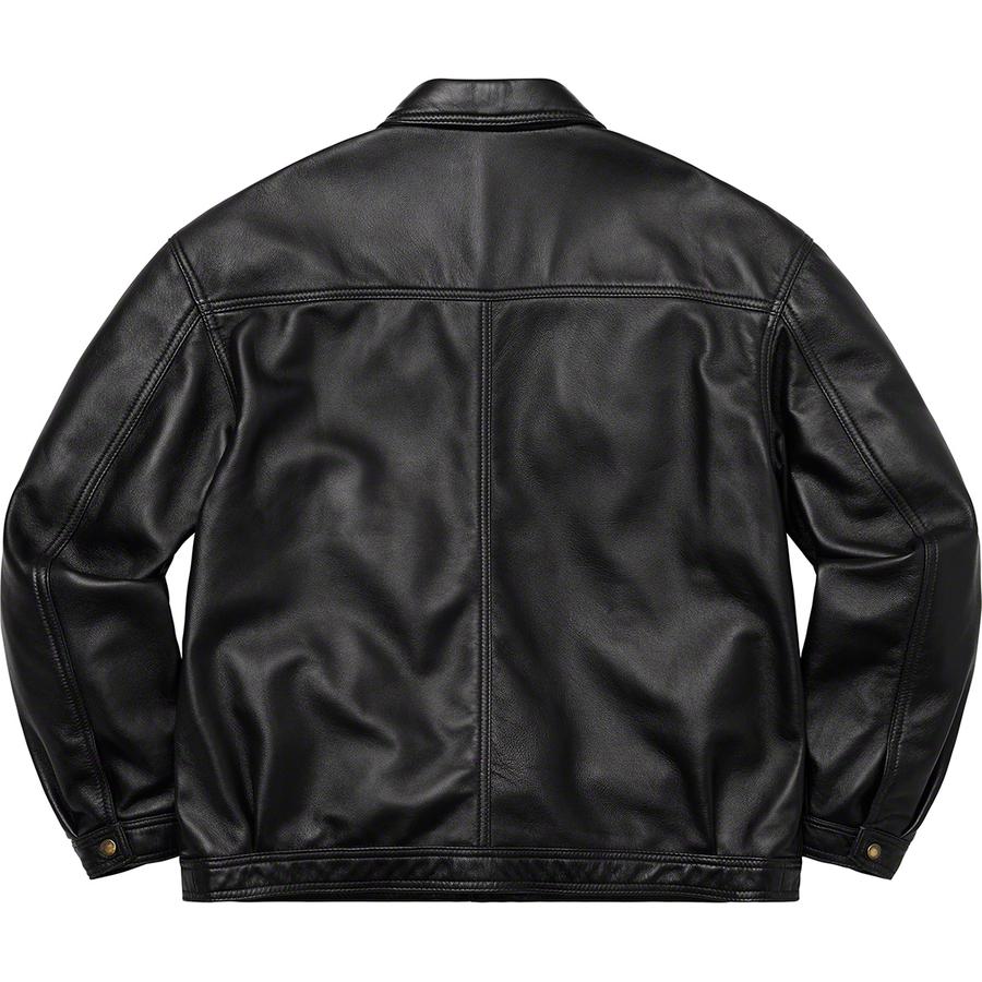 Details on Supreme Schott Leather Work Jacket  from spring summer
                                                    2022 (Price is $698)