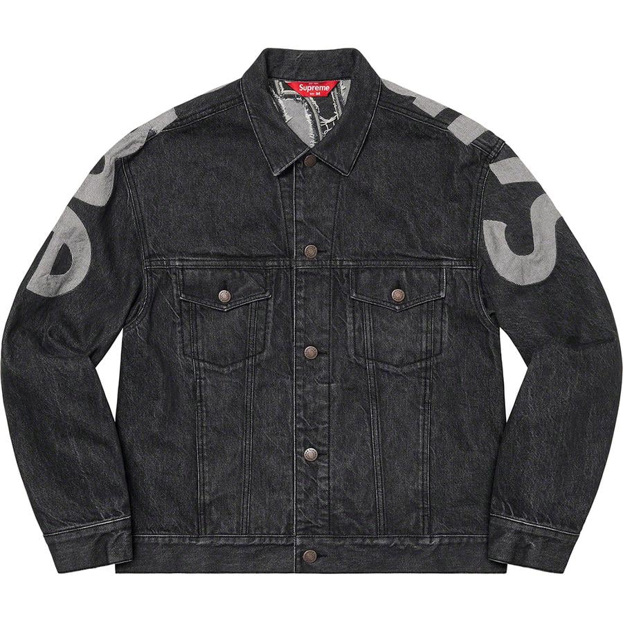 Details on Inset Logo Denim Trucker Jacket  from spring summer
                                                    2022 (Price is $278)