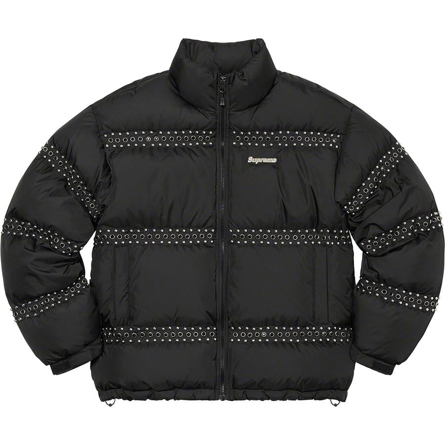 Details on Supreme B.B. Simon Studded Puffer Jacket  from spring summer
                                                    2022 (Price is $698)