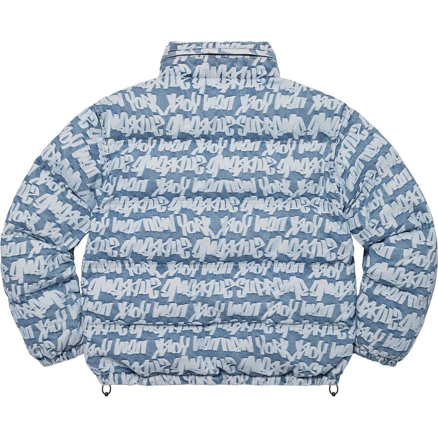 Details on Fat Tip Jacquard Denim Puffer Jacket  from spring summer
                                                    2022 (Price is $348)