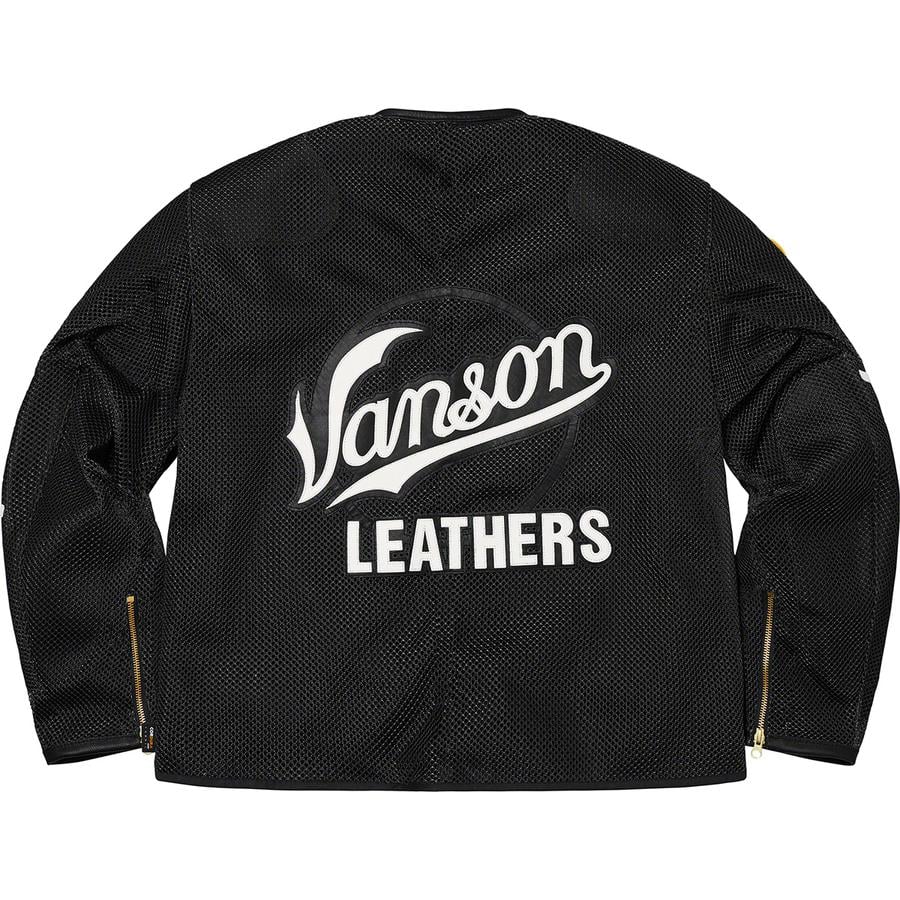 Details on Supreme Vanson Leathers Cordura Mesh Jacket  from spring summer
                                                    2022 (Price is $898)