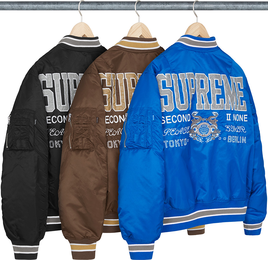 Second To None MA-1 Jacket - spring summer 2022 - Supreme