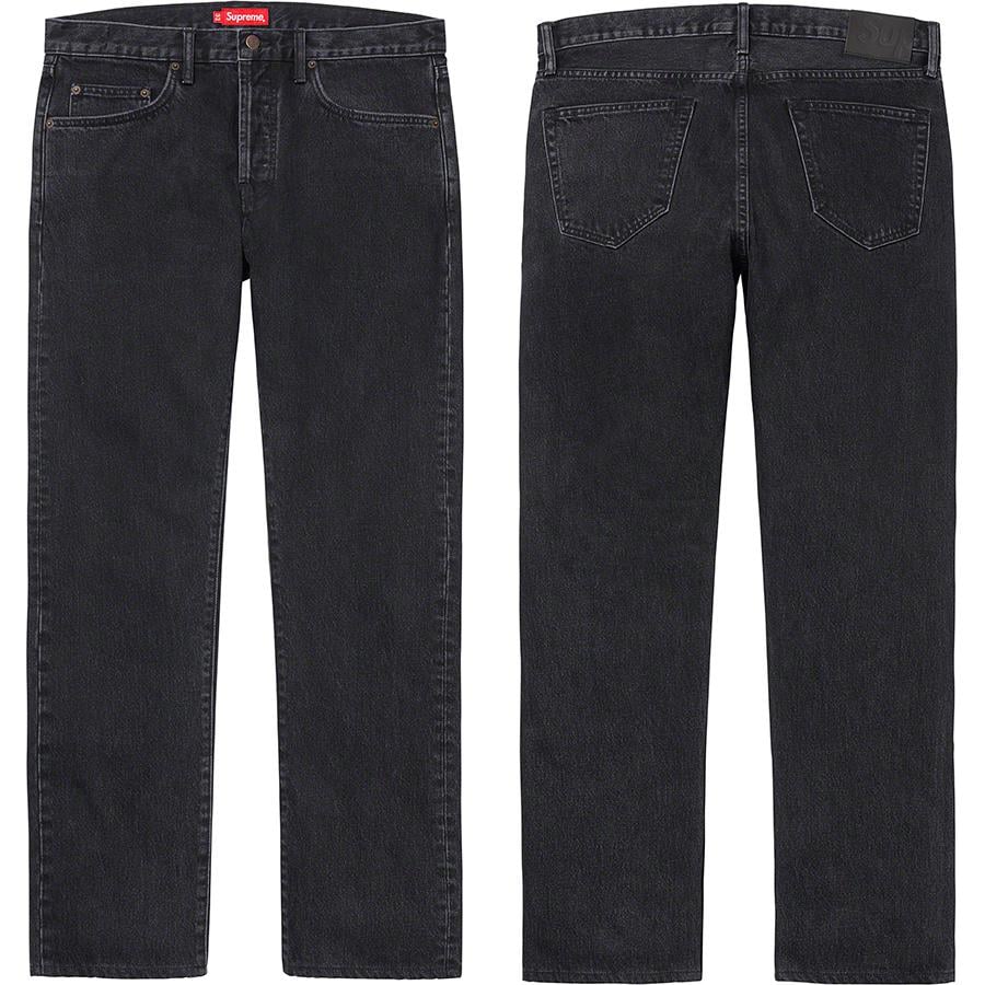 Supreme Stone Washed Black Slim Jean releasing on Week 1 for spring summer 2022