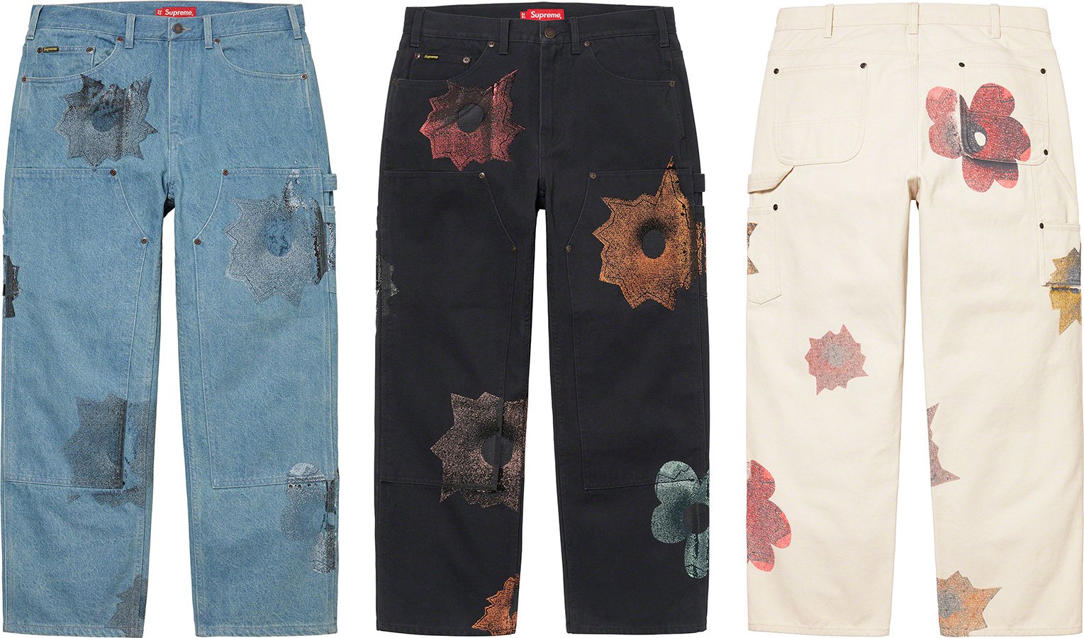 Supreme/Nate Lowman Double Knee Pant-