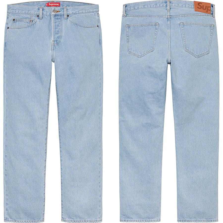 Supreme Stone Washed Slim Jean releasing on Week 1 for spring summer 2022